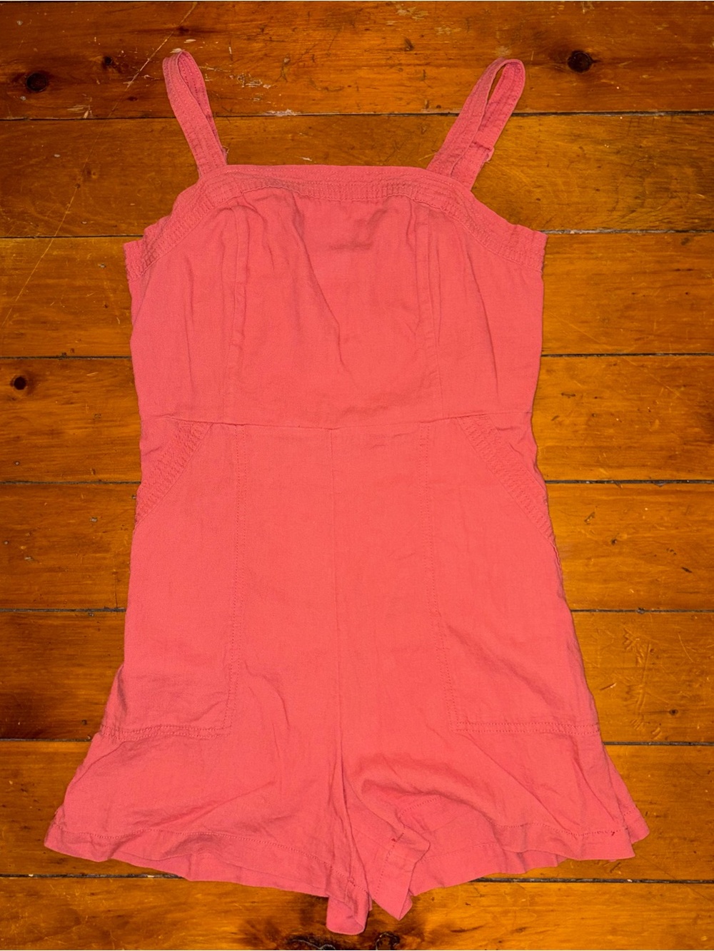 Old Navy Coral Pink Sleeveless Romper Dress